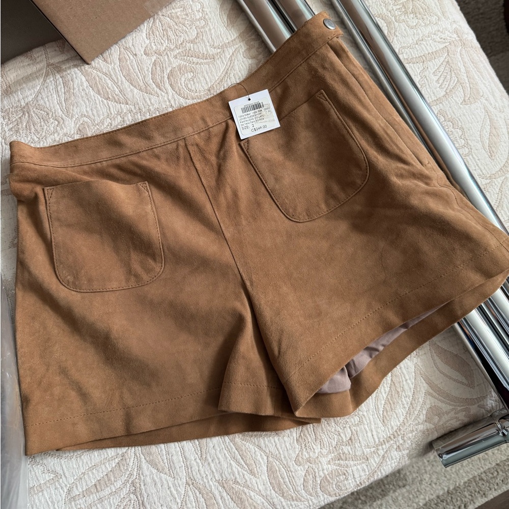 CLUB MONACO Joven Suede Short